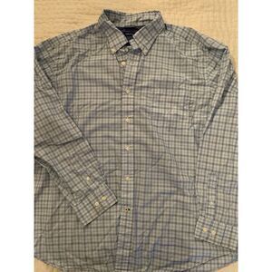 Nautica Classic Fit Button-Down Shirt Men's XXL Long Sleeve Blue‎ Pocket